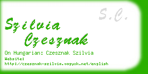 szilvia czesznak business card